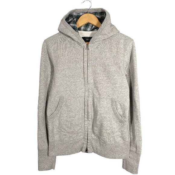 Wings + Horns Full Zip Hoodie Gray Size M - Picture 1 of 7